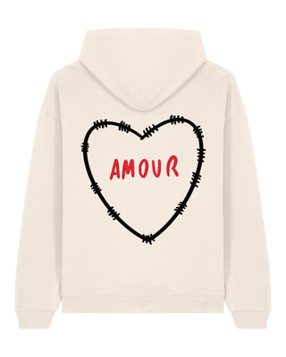 Hoodie Oversize Brodé "Amour" - Mira Paris
