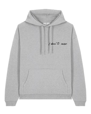Hoodie Oversize Brodé "I Don't Care" - Mira Paris