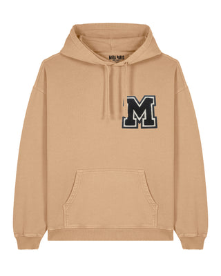 Hoodie Oversize Brodé "M" - Mira Paris