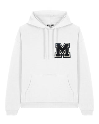 Hoodie Oversize Brodé "M" - Mira Paris