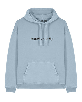 Hoodie Oversize Brodé "Pardon My French" - Mira Paris