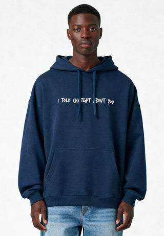 Hoodie Oversize Brodé "I Told ChatGPT"