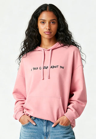 Hoodie Oversize Brodé "I Told ChatGPT"