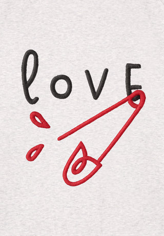 Sweatshirt Raglan Brodé "Love"