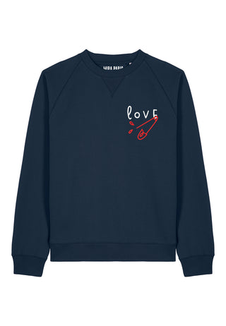 Sweatshirt Raglan Brodé "Love"