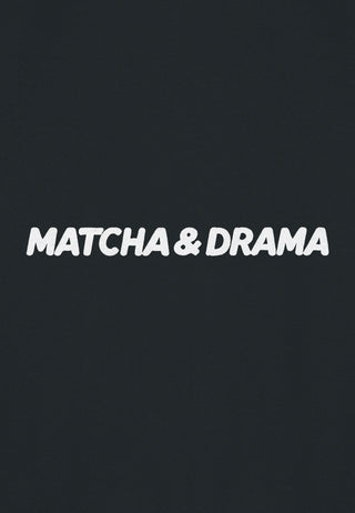 Sweatshirt Raglan Brodé "Matcha & Drama"