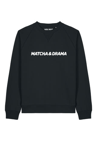 Sweatshirt Raglan Brodé "Matcha & Drama"