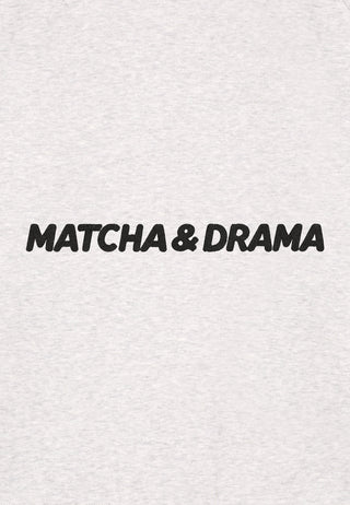 Sweatshirt Raglan Brodé "Matcha & Drama"