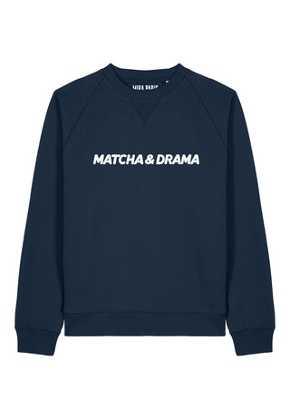 Sweatshirt Raglan Brodé "Matcha & Drama"