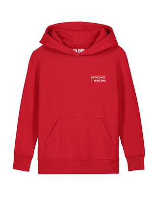 Hoodie Kids Brodé "Coordinates"