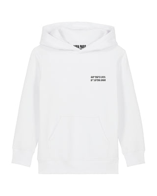 Hoodie Kids Brodé "Coordinates"