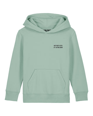 Hoodie Kids Brodé "Coordinates"