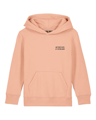 Hoodie Kids Brodé "Coordinates"