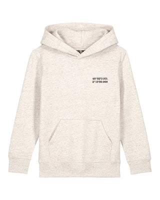 Hoodie Kids Brodé "Coordinates"