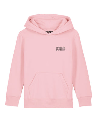 Hoodie Kids Brodé "Coordinates"