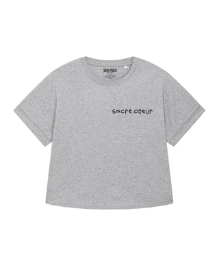 T-shirt Oversize Brodé "Sacré Coeur"