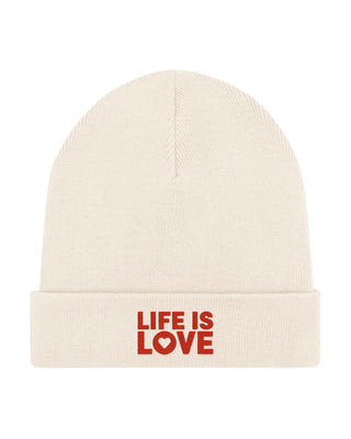 Beanie Classic Brodé "Life is Love"