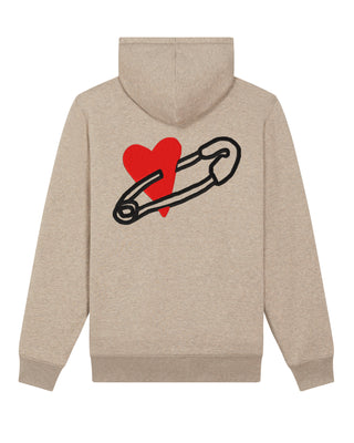 Hoodie Sherpa Brodé "Coeur Pins"