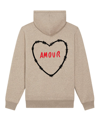 Hoodie Sherpa Brodé "Amour"