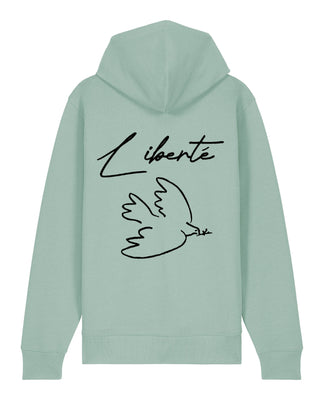 Hoodie à Zip Brodé "Liberté"