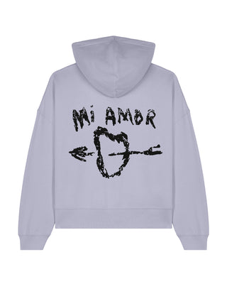 Cropped Hoodie Brodé "Mi Amor"