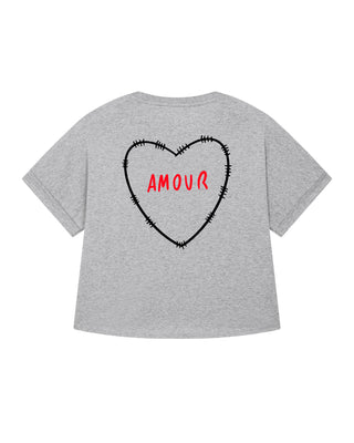 T-shirt Oversize  Imprimé au Dos "Amour"