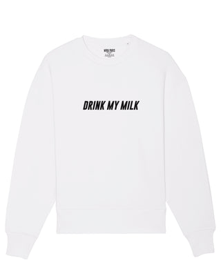 Sweatshirt Oversize Brodé "Drink My Milk"