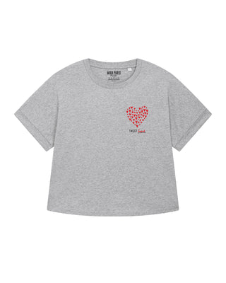 T-shirt Oversize Brodé "Sweet Heart"