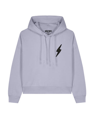 Cropped Hoodie Brodé "Power"