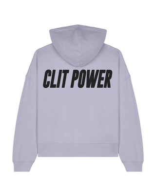 Cropped Hoodie "Clit Power"