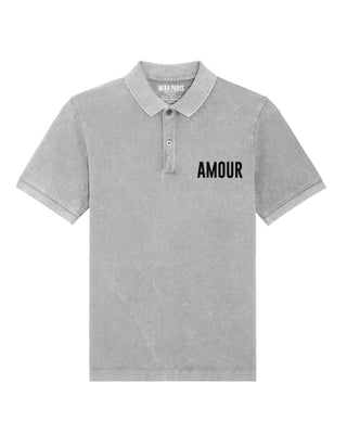 Polo Vintage Brodé "Amour"