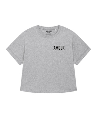 T-shirt Oversize Brodé "Amour"