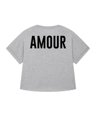 T-shirt Oversize  Imprimé au Dos "Amour"