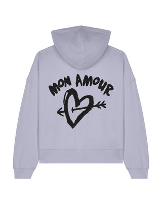 Cropped Hoodie "Mon Amor"