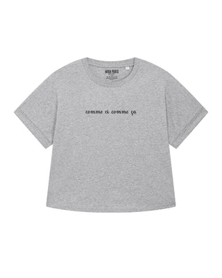 T-shirt Oversize Brodé "Comme Çi Comme Ça"