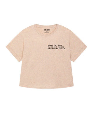 T-shirt Oversize Brodé "Karma Is A B****"