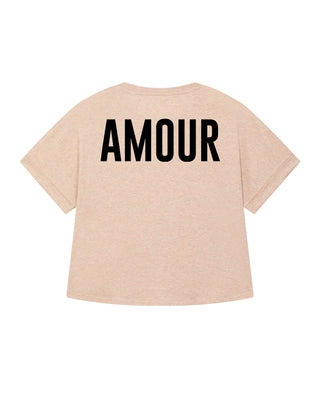 T-shirt Oversize  Imprimé au Dos "Amour"