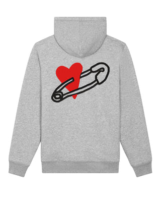 Hoodie Sherpa Brodé "Coeur Pins"