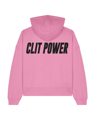 Cropped Hoodie "Clit Power"