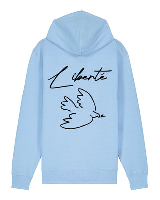 Hoodie à Zip Brodé "Liberté"
