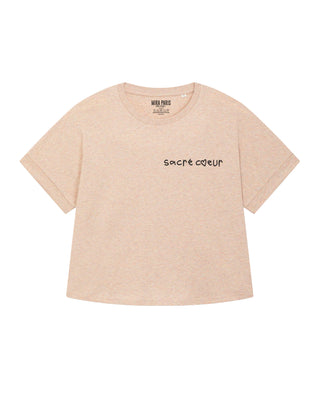 T-shirt Oversize Brodé "Sacré Coeur"