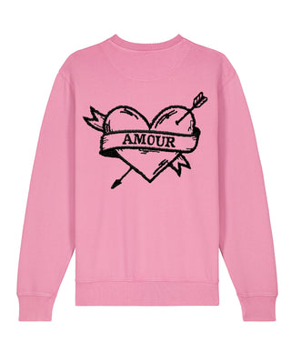 Sweatshirt Vintage Brodé "Amour"