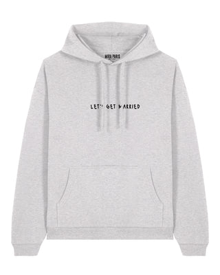 Hoodie Oversize Brodé "Let's Get Married"