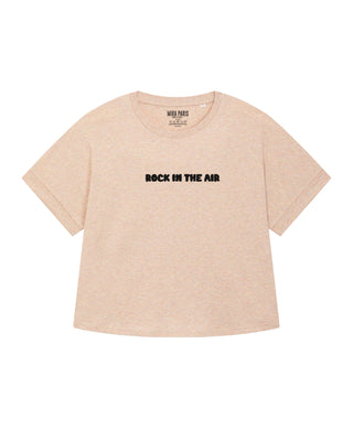 T-shirt Oversize Brodé "Rock In The Air"