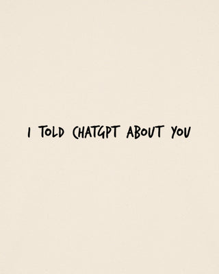 Sweatshirt Oversize Brodé "I Told ChatGPT"