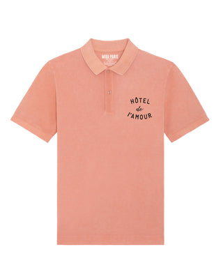 Polo Vintage Brodé "Hôtel De L'amour"