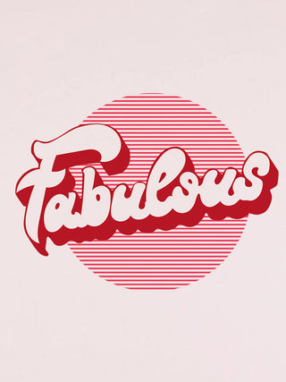 T-shirt Roll Up Brodé "Fabulous"