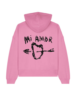 Cropped Hoodie Brodé "Mi Amor"