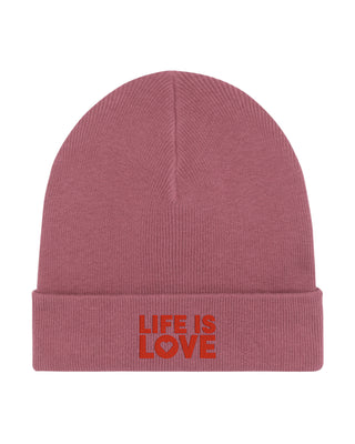 Beanie Classic Brodé "Life is Love"