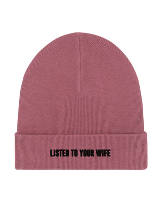 Beanie Classic Brodé "Listen to Your Wife"